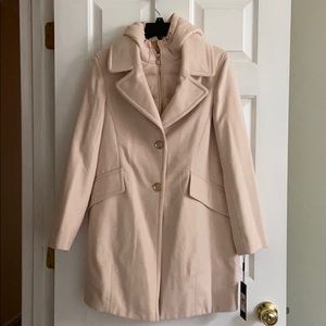 Karl Lagerfield Paris Inside Bib Wool Peacoat NEW